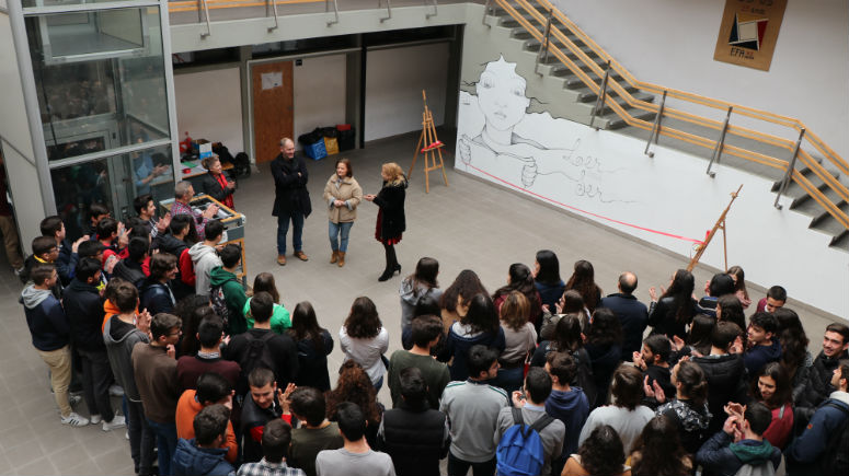Inauguração do Mural da Leitura no AEPBS