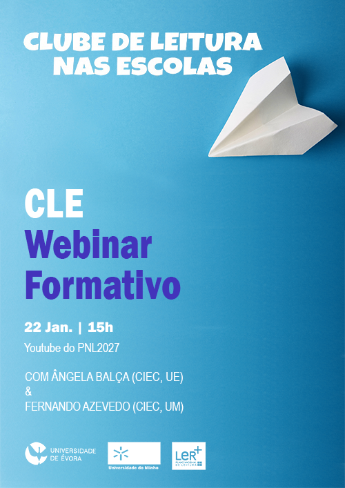 Cartaz CLE Webinar Formativo